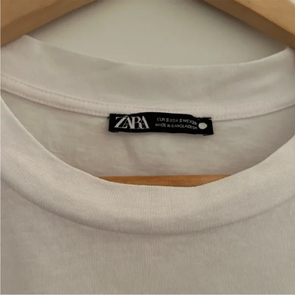 White Zara Basic Tee - Picture 3 of 3
